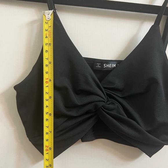 SHEIN Solid Twist Front Crop Cami Top - Picture 8 of 8